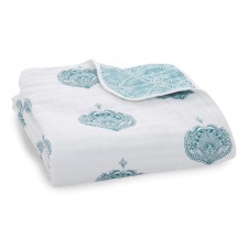 Decke Dream Blanket 'Paisley Teal' von aden+anais