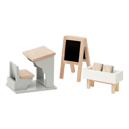 6 Stü Schulbank Stuhl Set Klassenzimmer Möbel Für Puppenhaus Spielzeug 