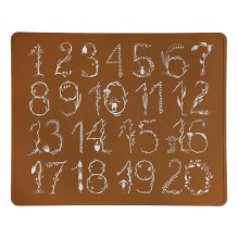 by Lille Vilde - Tischset Platzset 'Numbers Cocoa'