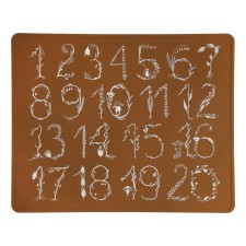 Tischset Platzset 'Numbers Cocoa' von by Lille Vilde