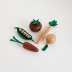 Gemüse-Set aus Holz natur 5-teilig
