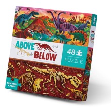 Crocodile Creek - Puzzle Above & Below 'Dinosaurier Welt' 48 Teile