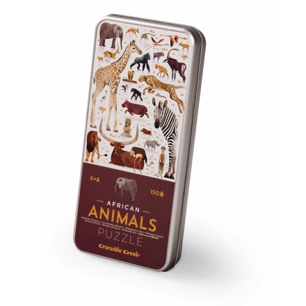 Puzzle 'African Animals' mit Blechdose 150 Teile