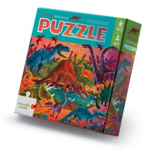 Crocodile Creek - Puzzle 'Dazzling Dinos' 60 Teile