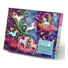 Crocodile Creek - Puzzle Holographic 'Unicorn Garden' 100 Teile