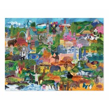 Crocodile Creek - Puzzle 'World Collage' 1000 Teile