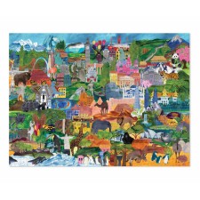 Puzzle 'World Collage' 1000 Teile von Crocodile Creek