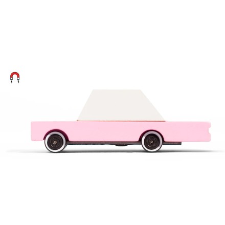 Holz Spielzeugauto Candycar 'Pink Sedan'