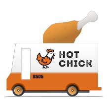 Candylab Toys - Holz Spielzeugauto Candyvan 'Hot Chick Van'