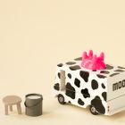Holz Spielzeugauto Candyvan 'MOO Milk Van'