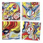 Collagen & Sticker Set 'Inspired by - Roy Lichtenstein'