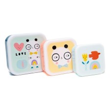 Lunchbox Brotdose 'Panda Love' im 3er-Set von Petit Monkey