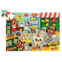 Petit Monkey - Puzzle 'Supermarkt' 48 Teile