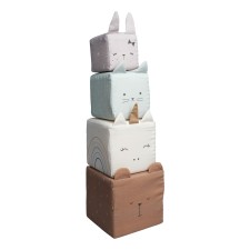 Stapelturm Soft Blocks 'Animals' von Fabelab