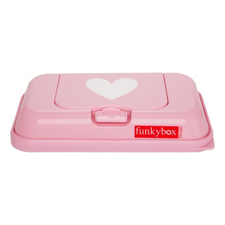Feuchttücher Funkybox ToGo rosa mit Herz