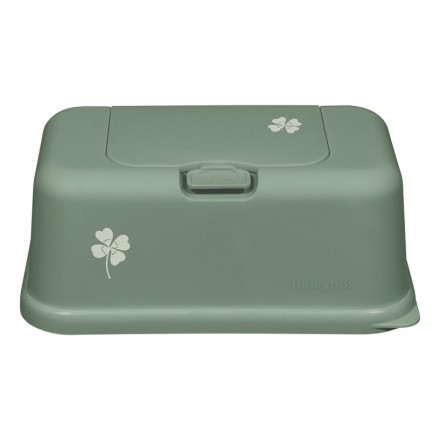Feuchttücherbox Funkybox 'Clover' Kleeblatt grün