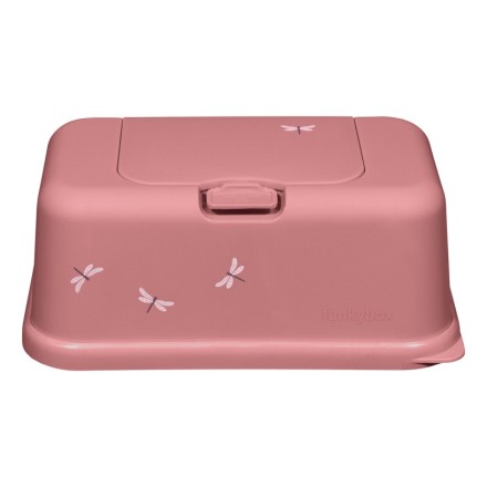 Feuchttücherbox Funkybox 'Dragonfly' Libelle punch pink