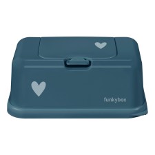 Feuchttücherbox Funkybox 'Heart' petrol von Funkybox