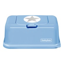 Funkybox - Feuchttücherbox Funkybox hellblau mit Stern in silber