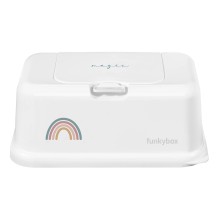 Funkybox - Feuchttücherbox Funkybox 'Rainbow' Regenbogen weiß