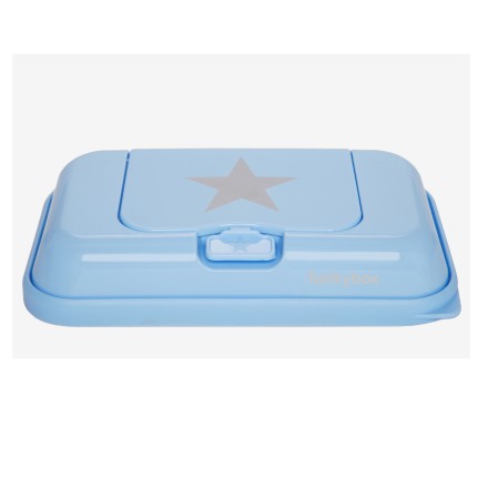 Feuchttücherbox Funkybox ToGo in hellblau mit Stern