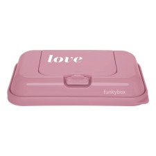 Feuchttücherbox Funkybox ToGo 'Love' vintage pink von Funkybox