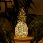 Ananas Lampe Nachtlicht Silber