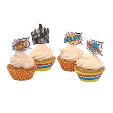 Cupcake Set 'Pop Art Superhero Party' von Ginger Ray