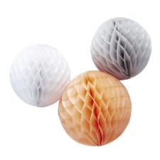 Papierkugeln Honeycomb Balls 'Little One' von Ginger Ray