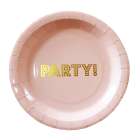 Pappteller Party 'Pastel Perfection' rosa/gold