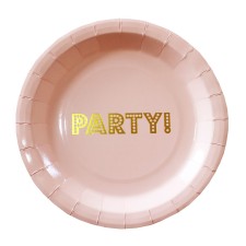 Pappteller Party 'Pastel Perfection' rosa/gold von Ginger Ray