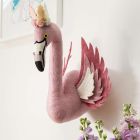 Tierkopf-Trophäe Flamingo 'Alice' rosa
