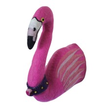Tierkopf-Trophäe Flamingo 'Alice' von Sew Heart Felt