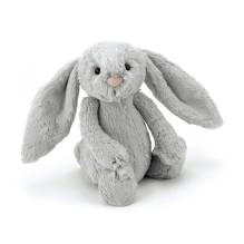 Jellycat - Kuscheltier Hase 'Bashful Bunny' grau 18cm