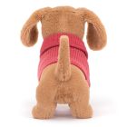 Kuscheltier Hund Dackel 'Sweater Sausage Dog Pink'