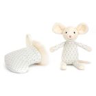 Kuscheltier Maus mit Weihnachtsstrumpf 'Shimmer Stocking Mouse'