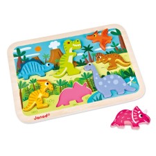 Holzfiguren-Puzzle - Chunky Dinosaurier von Janod