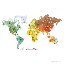 Magnetische Wandsticker Weltkarte mit 101 Magneten von Janod