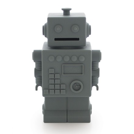 Spardose Roboter 'Mr Robert' anthrazit