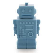 Spardose Roboter 'Mr Robert' blau von KG Design