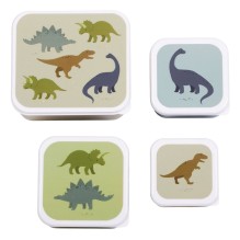 A Little Lovely Company - Brot- und Snackdosen Set 'Dinosaurier'