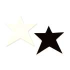 Kleiderhaken 'Stars' Sterne schwarz & weiß