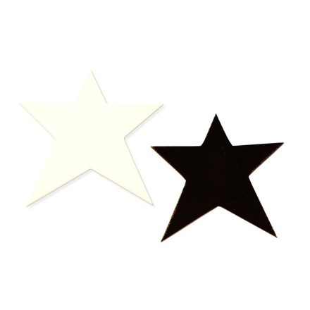 Kleiderhaken 'Stars' Sterne schwarz & weiß