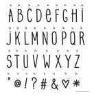 Lightbox Letter-Set Buchstaben 'hand drawn'