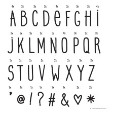 Lightbox Letter-Set Buchstaben 'hand drawn' von A Little Lovely Company
