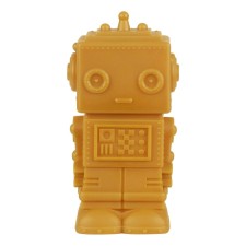 Nachtlicht Little Light 'Roboter' gelb-gold von A Little Lovely Company