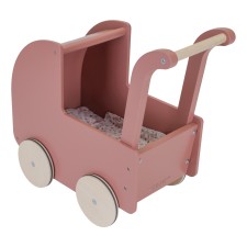 Holz Puppenwagen rosa von Little Dutch