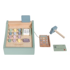 Holz Spielzeugkasse mit Scanner mint (2. Wahl) von Little Dutch