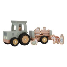 Little Dutch - Holz Traktor mit Anhänger 'Little Farm'