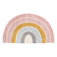Teppich Rainbow Shape Pink 80 x 130 cm von Little Dutch